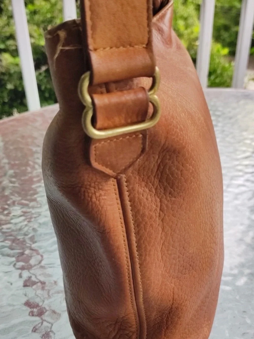 Coach leather bucket